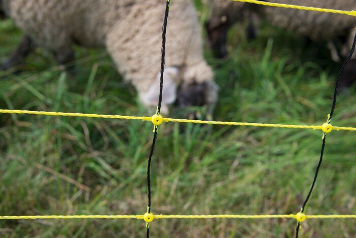 Schapennet Horinet 120cm m. dubbele pen (wolfafweer)